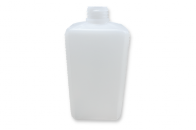 Průhledná hranatá plastová láhev 500 ml